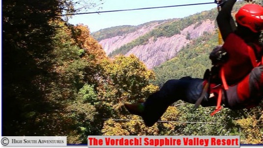 Zip Line North Carolina, The Vordach Sapphire Valley